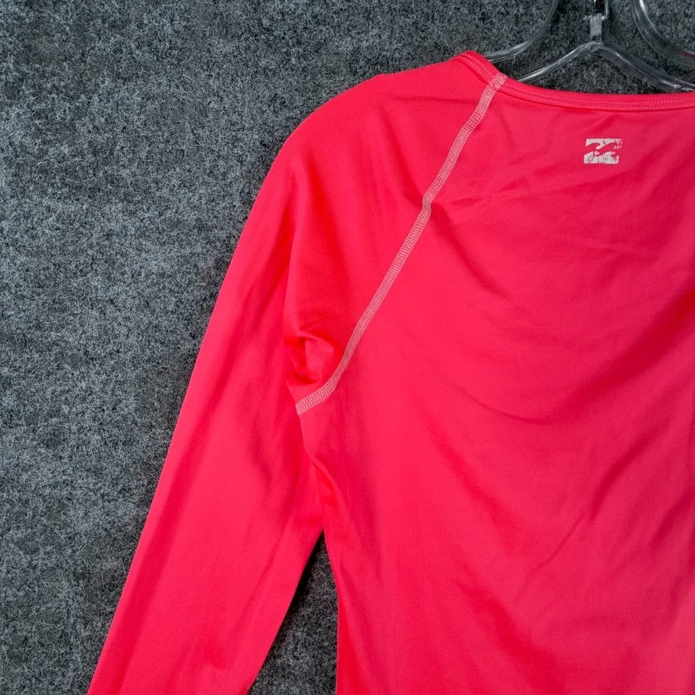 Billabong Rash Guard Swim Shirt Womens Coral Reef Bare Lady Long-Sleeve Crewneck